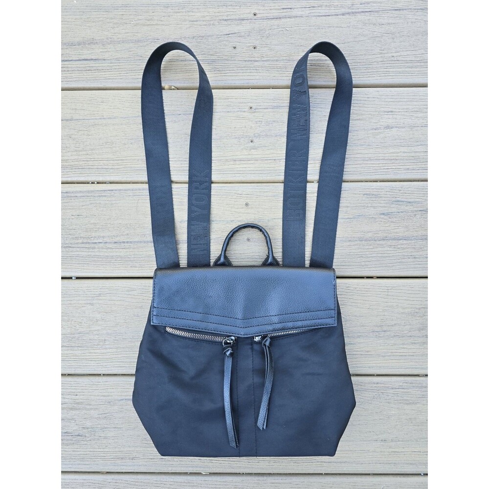 BOTKIER NEW YORK Trigger Black Bag Purse Shoulder Sling Backpack Handbag